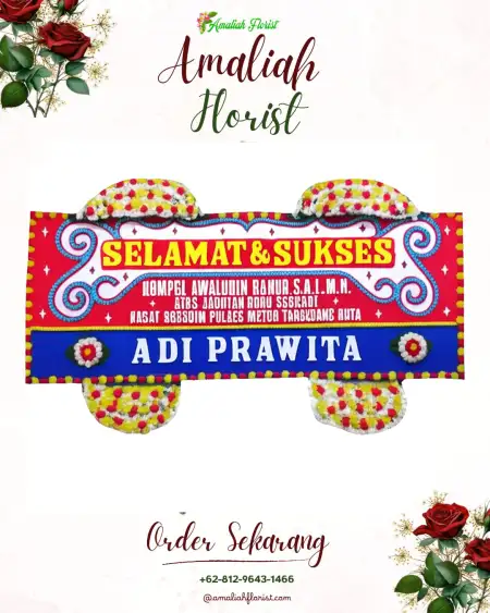 Papan Bunga Ucapan Selamat Srigonco